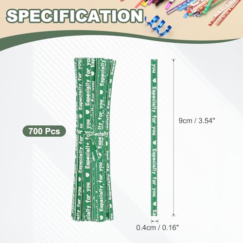Twist Ties Reusable Kraft Paper Bread Ties Fit (700Pcs Green/White) - view 2
