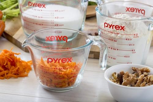 Essentials (3-Pack) Glass Measuring Cups Set (1, 2 & 4 Cup) - view 6