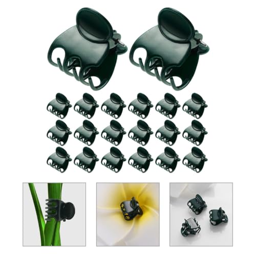 60pcs Plastic Plant Vine Support Clamps, Quick Clip Garden Clips - view 7