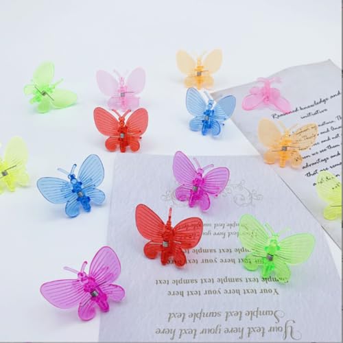 62pcs Orchid Clips Colorful Butterfly Plant Clips Ladybug Orchid Support Clips Dragonfly Vine Clips Garden Plant Vine Flower Clips - view 6