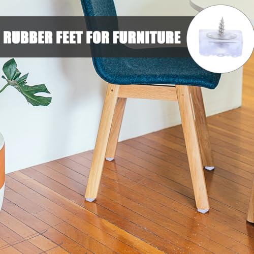 20pcs Rubber Furniture Feet Pads with Screws, Vibration Isolation - view 5