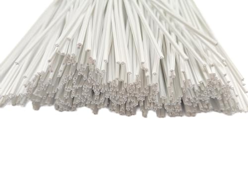 Plastic Twist Ties, Garden Plant Twist Tie Cable Tie, Plastic Cable Ties for Bread Candy Bags, Gift Bags (White,6 Inches)