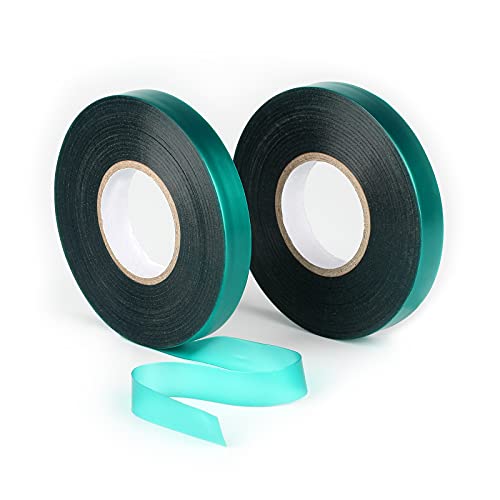 Stretch Tie Tape Roll 2 Rolls Total 300 Feet 1/2" Green