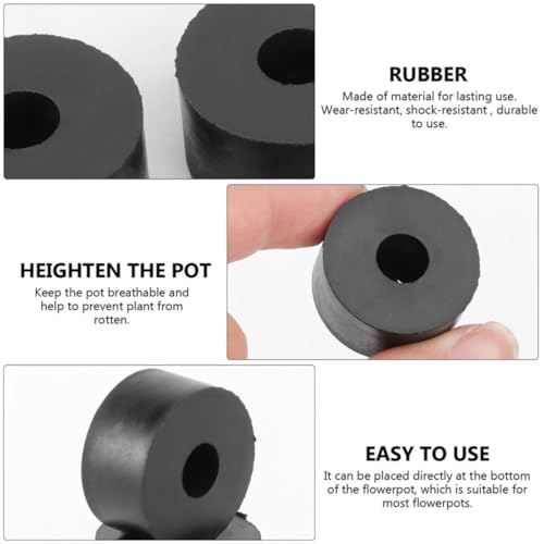 16pcs Rubber Flowerpot Cushion Shockproof Pad for Indoor Plant Stands - view 3