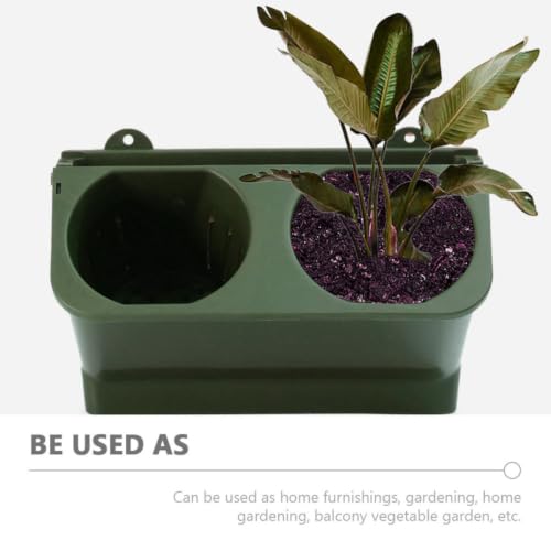 Plastic Wall Hanging Plant Pot for Indoor Flowers and Small Garden Plants - view 3