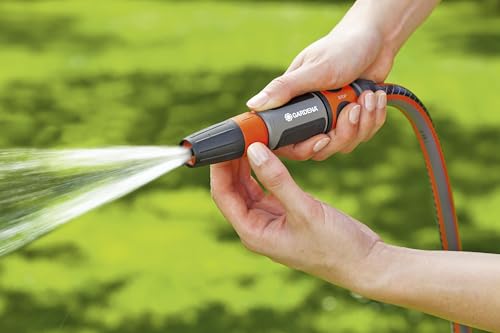 Cleaning Nozzle: Water nozzle with infinitely adjustable jet, for cleaning and spraying, water stop, frost protection, packaged (18300-20) - view 2