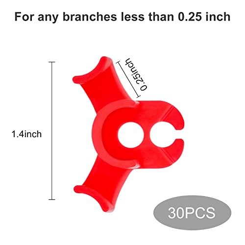 30-Pack 90° Plant Training Clips, Red Plant Clips - view 3