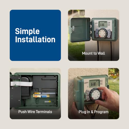 57899 9-Station Outdoor Swing Panel Sprinkler System Timer - view 6