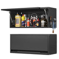 Metal Wall Cabinet, 12.6" H Garage Wall Cabinet with Up-Flip Door