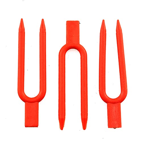 100pcs Strawberry Planting Fork Dig Fork 55mm Stolon Fixator, Vine Pressing Device, Strawberry Planter, Watermelon Planting Fork Red Color - view 2