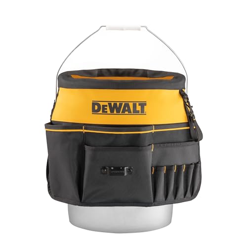 DWST560109 Foldable Multi-functional Tool Bag, Bucket Cover, Garden Bag, Soft Black & Yellow - view 2