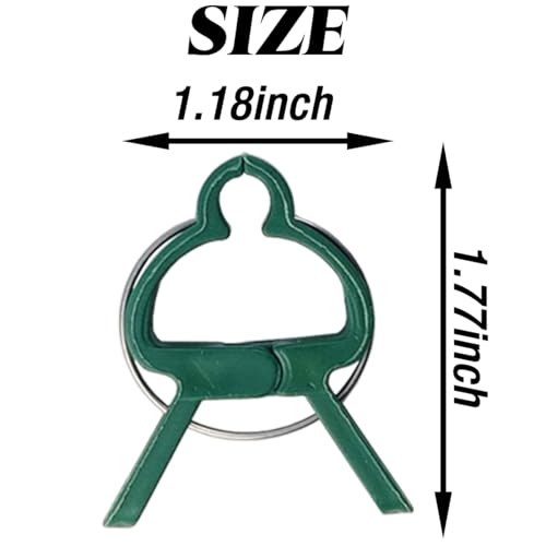 120PCS Plant Support Clips, Gentle Flower Plant Clamps for Supporting Vine Climbing Plants, Gardening Lever Loop Gripper Clips Help Stems Vines Grow Straight Upright - view 2