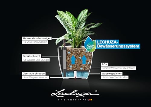 16027 Classico LS 21 Self-Watering Planter, Scarlet Red High Gloss - view 5