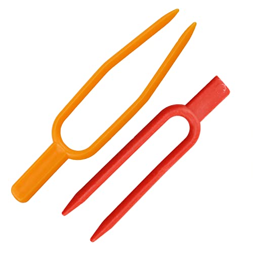 Gardening Plant Fixing Clips Reusable Garden Strawberry Fork Used for Fixing Vines Such as Flowers, Strawberries and Watermelons (120 Each for red and Orange) -240PCS - view 5
