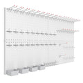 Garage Tools Organizer Boards Kit with Hooks, Grey