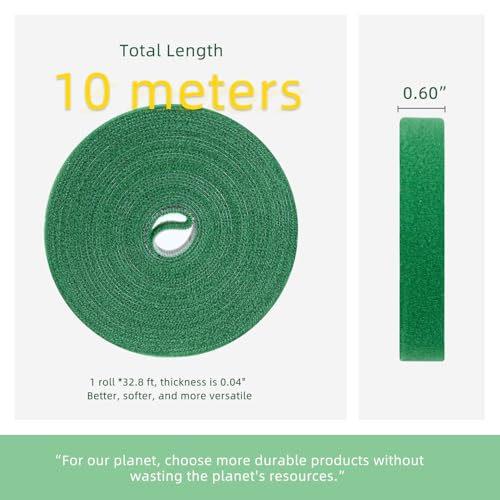 Plant Tape for Climbing Plants, 32.8ftx0.6in Garden Tape for Plant Support - view 3