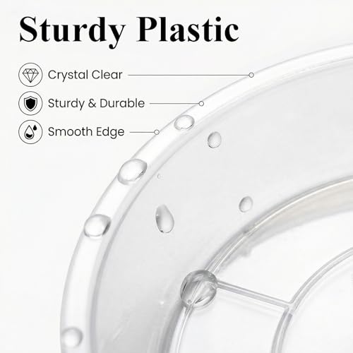 30 Pack Clear Plant Saucer 4.7 Inches Plastic Drip Trays to Catch Water - view 6