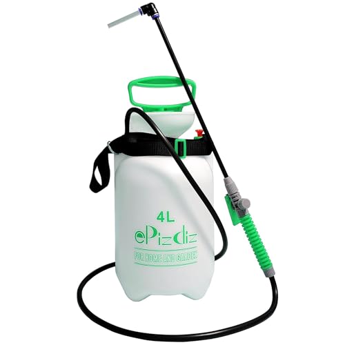 Watering Can Device for Watering Hanging Plant Basket Hard to Reach High Plant Waterer Sprayer 1 Gallon (Green 4L)
