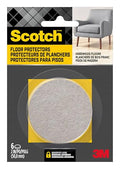 Felt Pads, 6 Pads, Circle, Beige, 2 in x 2 in