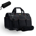 20-inch Heavy Duty Bottom Tools Bag with Wide Mouth for Tool Storage, Carrier and Organizer, Tool Bag for Men, Wide Mouth Tool Bags with Inside Pockets (20 Inch)