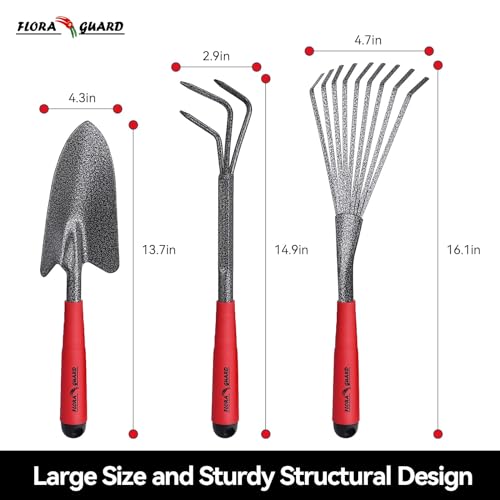 6-Piece Garden Tool Set, Heavy Duty Steel Hand Tools - view 4