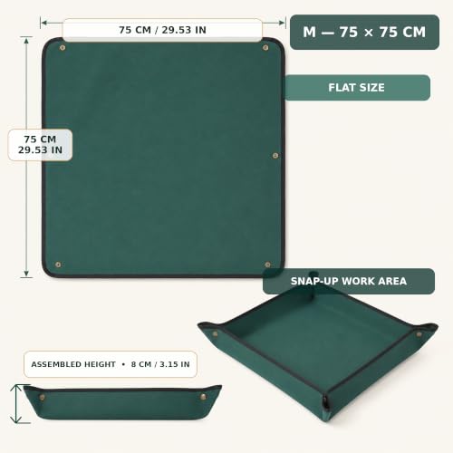 Repotting Mat for Indoor Plants, Gardening Mat for Bonsai, Oxford, 29.5" - view 2