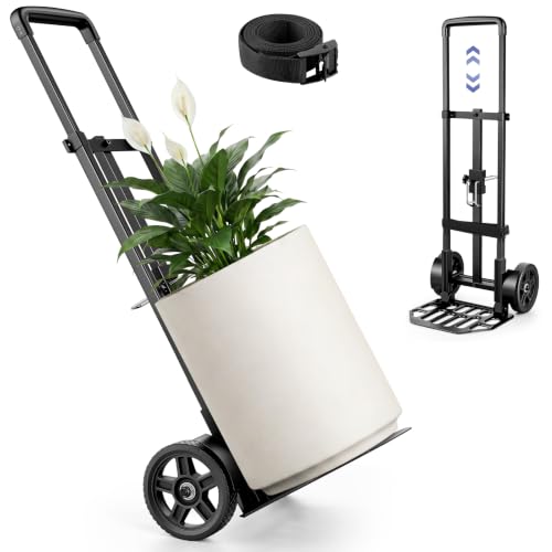 Plant Dolly Cart, 300LBS Foldable Heavy Duty Plant Caddy with Wheels