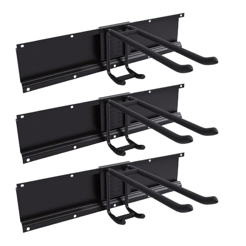 Other Gardening Supplies Hook, Wall Mount Tool Organizer with 6 Adjustable Double Layer Hooks for Hanging Gardening Tools Garage Tool Storage Garage Wall Organizer (3 Boards 6 Dual Layer Hooks) - view 2