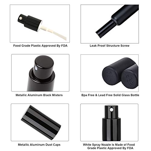 Absinthe Spritzer Cocktail Atomizer Cocktail Spray Bottle Vermouth Sprayer Martini Atomizer Bar Mister 2Pack 1.7OZ/50ml with Funnel, SET004 - view 5