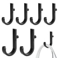 10pcs Tool Hooks Compatible with Suncast Shed, Premium Plastic Shed Hooks Tool Hanging Organization Accessories for Organizing Ladders Bulk Items (Black)