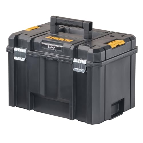 TSTAK Tool Box, Extra Large Design, Removable Tray for Easy Access to Tools, Water and Debris Resistant (DWST17806)
