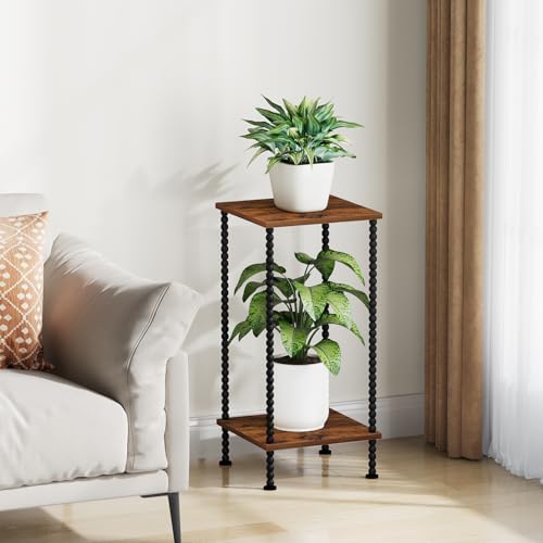 2 Tier Plant Stand Indoor, Square Plant Stands, Potted Holder Rack - view 3