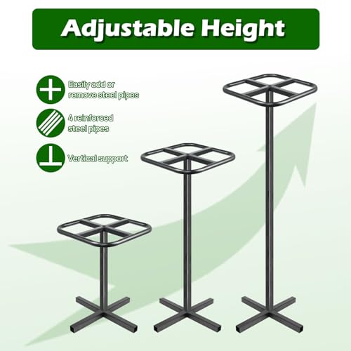 Extra Thick Adjustable Dragon Fruit Trellis, Metal Plant Trellis - view 4
