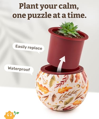 Unique 3D Puzzle Planter - 80 Plastic Pieces [K1108] - view 2