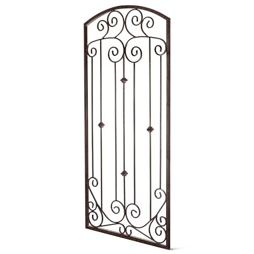 Garden Trellis 32" W x 6' Tall, Heavy Duty Iron Freestanding