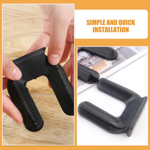 4pcs Rubber Wheel Stopper Pads, Floor Grip and Drift Prevention - view 3