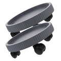 2pcs Rolling Plant Stand with Wheels, Thick Plastic Flowerpot Tray