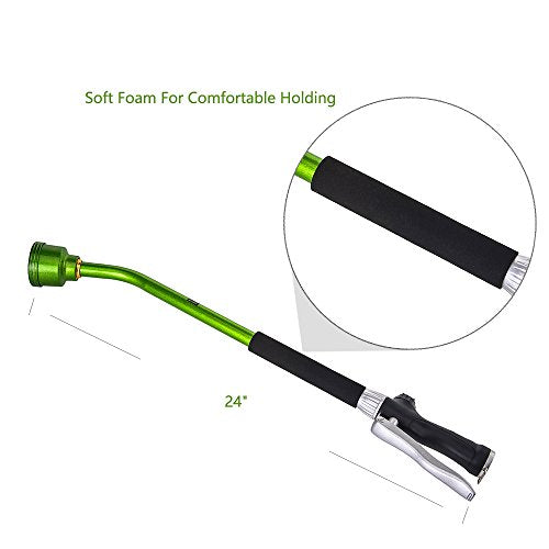 Watering Wand, 24 Inch Sprayer Wand with Superior Stainless Head, Perfect for Hanging Baskets, Plants, Flowers, Shrubs, Garden and Lawn - view 6