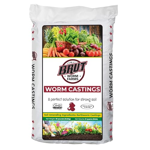 Organic Worm Castings, Natural Fertilizer for Plants, 30 lb