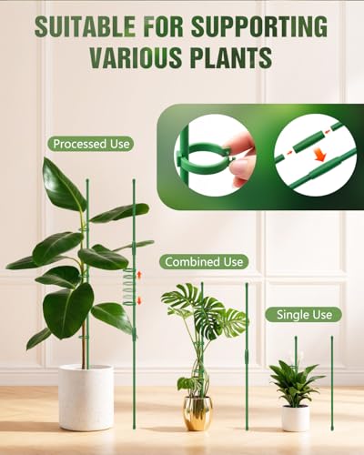 16 Pack 12 & 16 Inch Plant Support Stakes for Indoor & Garden - view 3