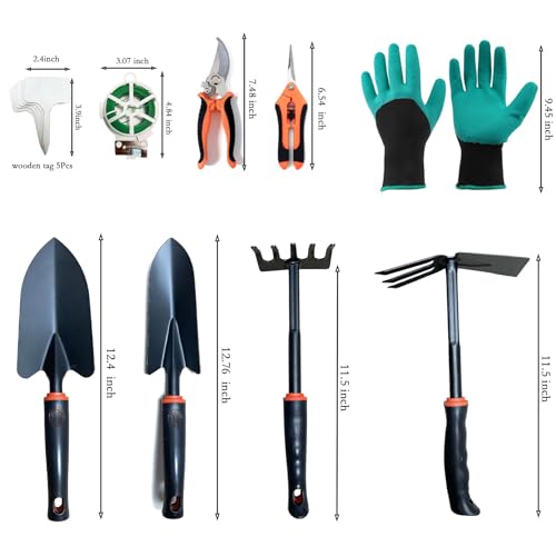 Garden Tools Set for Women, Indoor Beginner Gardening Hand Tool Gift Sets,Gardening Starter Essentials kit Supplies - view 2