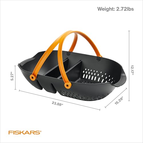 Garden Harvest Basket with Tool Caddy, Container for Gardening - view 6