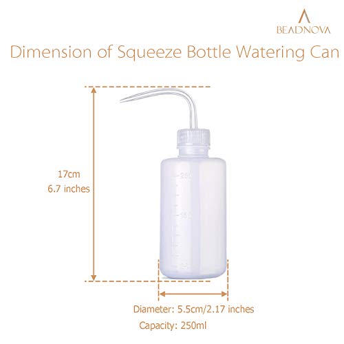 Squeeze Plant Watering Bottle 250ml 8oz Small Wash Bottle Squeeze Plastic Watering Can for Indoor Plants Succulents (1pc) - view 2