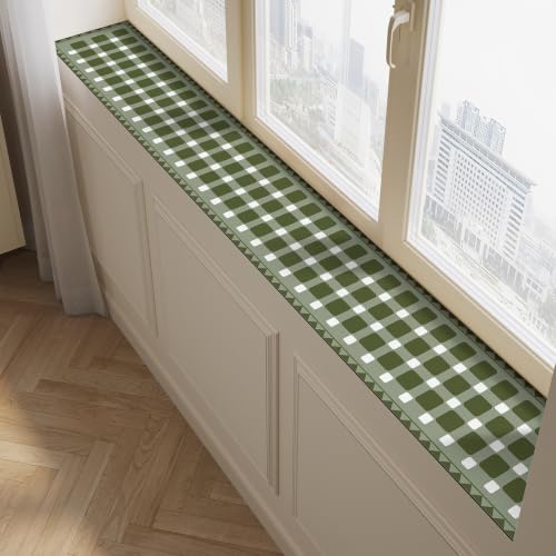 Window Sill Mat, Trimmable Small Window Sill Mat, Waterproof Protector for Potted Plant Bay Windows Balcony Apartment Kitchen Offices(100x10 cm/39x4 in)
