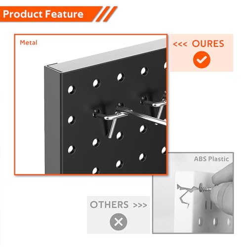 Metal Pegboard Wall Panels, Peg Boards for Garage Tool Storage - view 4