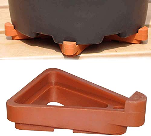 Plant Pot Feet,12pcs Invisible Flower Pot Risers Toes Flower Pot Lifters Supports Potted Plant Stand Rack for Indoor and Outdoor Plant Pots (Black) - view 4