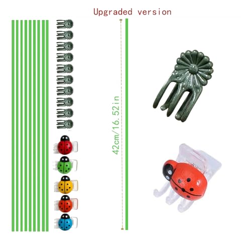16.5Inch Plant Support Stakes 10Pcs for Garden Plants and Flower - view 2