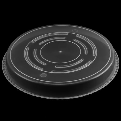 12 Pack 14 Inch Round Plant Saucers, Clear Plastic Plant Saucer Drip Tray, Heavy Sturdy Plant Trays, Planter Flower Pots Saucers for Indoors, Outdoor, Garden - view 4