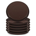 6 Pack of Plant Saucer 16 Inch, Plant Tray Round, Plastic Flower Plant Trays for Pots, Plant Saucers for Indoors 16", Plant Pot Saucers, Planter Tray for Planter 13-16" (16", Brown)