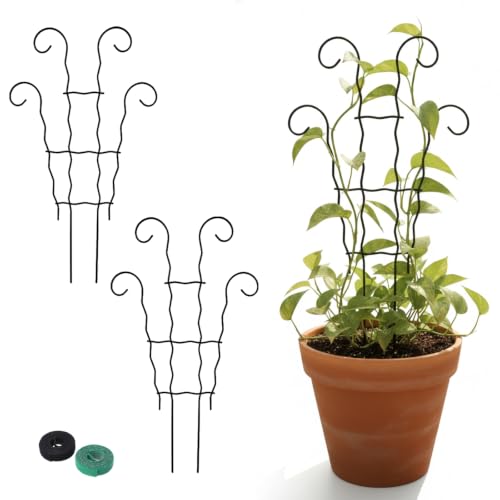2Pack 17.5" Small Trellis for Potted Climbing Plants Indoor&Outdoor